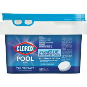 Clorox Pool&Spa XtraBlue+ 3" Chlorinating Tablets for Swimming Pools, 5lb