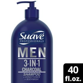 Suave Professionals 3-in-1 Shampoo;  Conditioner & Body Wash for Men;  40 fl oz