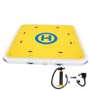 VEVOR Inflatable Dock Floating Platform, 8 x 8 ft, 3-5 Person Capacity, 6 inches Thick, Swim Dock with Hand Pump, Electric Air Pump & Storage Bag, Dro