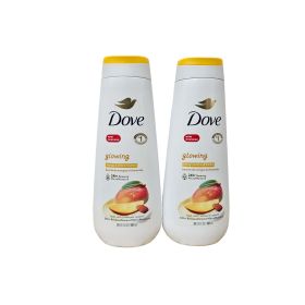 Dove Glowing Mango Butter and Almond Butter Body Wash (2 Pack)