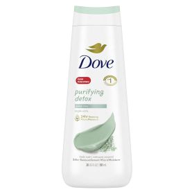 Dove Purifying Detox Long Lasting Gentle Women's Body Wash All Skin Type Green Clay, 20 fl oz