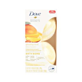 Dove Nourishing Secrets Bath Bomb Set Mango and Almond 2.8 oz, 2 ct