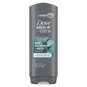 Dove Men+Care Relaxing Hydrating Men's Face & Body Wash, Blue Eucalyptus Birch All Skin, 18 oz