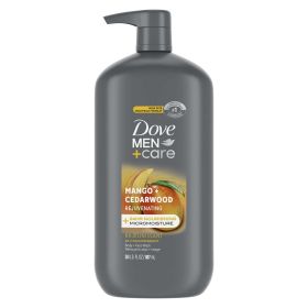 Dove Men+Care Nourishing Face & Body Wash for Men, Rejuvenating Mango + Cedarwood, 30 oz