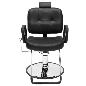 VEVOR Salon Chair, Hydraulic Recliner Barber Chair for Hair Stylist, 360 Degrees Swivel 90Â°-125Â° Reclining Salon Chair for Beauty Spa Shampoo