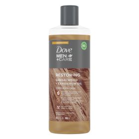 Dove Men+Care Restoring Hydrating Body Wash, Sandalwood and Cardamom, 18 fl oz