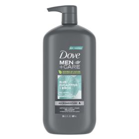 Dove Men+Care Relaxing Hydrating Face and Body Wash, Blue Eucalyptus and Birch, 30 fl oz