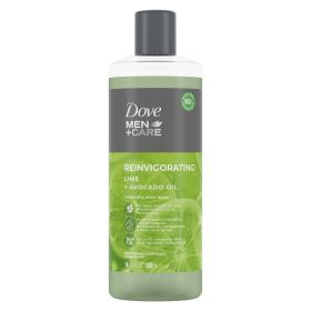 Dove Men+Care Invigorating Hydrating Body Wash, Lime and Avocado Oil, 18 fl oz