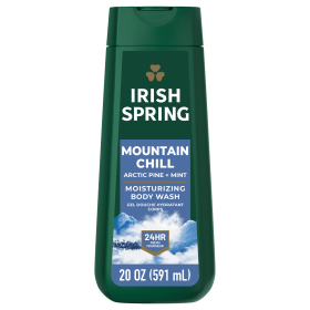 Irish Spring Mens Body Wash, Mountain Chill Scented Body Wash for Men, 20 Oz Bottle