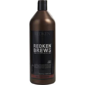 REDKEN by Redken REDKEN BREWS 3 IN 1 (SHAMPOO, CONDITIONER & BODY WASH) 33.8 OZ