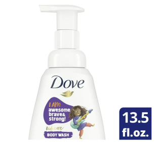 Dove Kids Care Foaming Body Wash Berry Smoothie Hypoallergenic Skin Care For Kids 13.5 oz