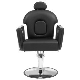 VEVOR Salon Chair, Hydraulic Recliner Barber Chair for Hair Stylist, 360 Degrees Swivel 90Â°-130Â° Reclining Salon Chair for Beauty Spa Shampoo (With Headrest or Not: With Headrest, Item Size: 25 x 34 x 48.5 inches)